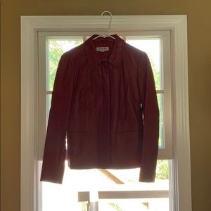 Nine West Red Leather Jacket